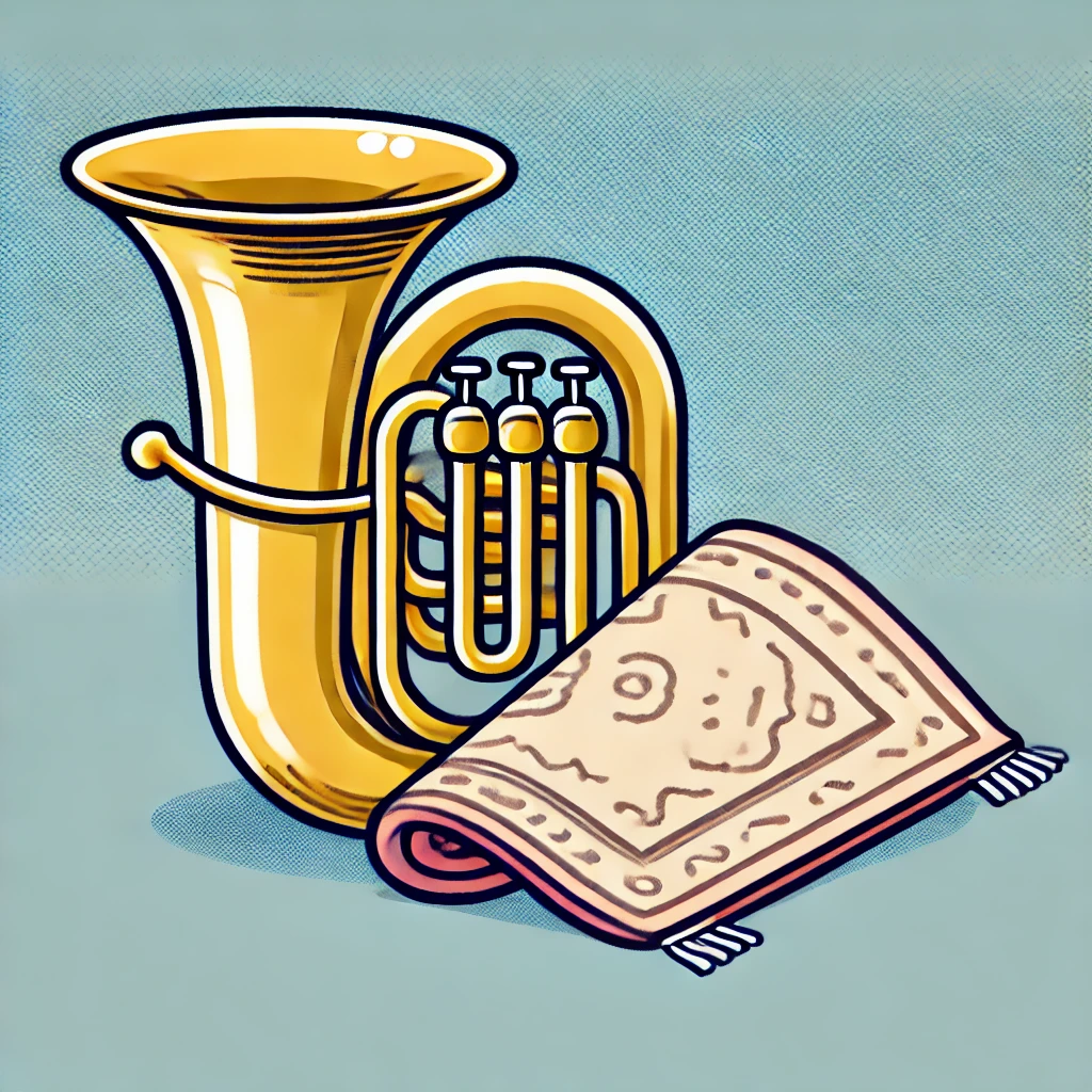 Illustration du mot TuBa et TaPis